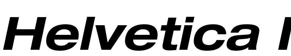 Helvetica Neue LT Std 73 Bold Extended Oblique Font Download Free